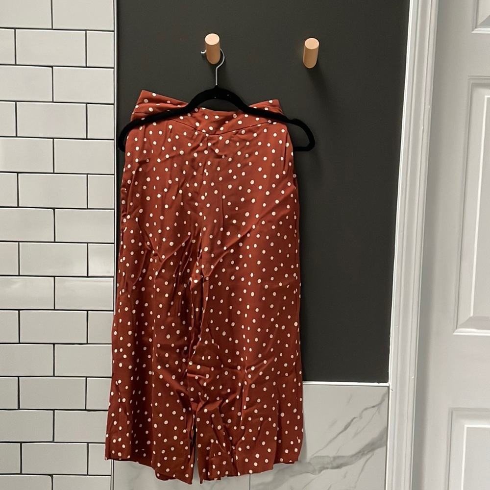 Madewell Crop Wide Leg Pull On Pants Size S